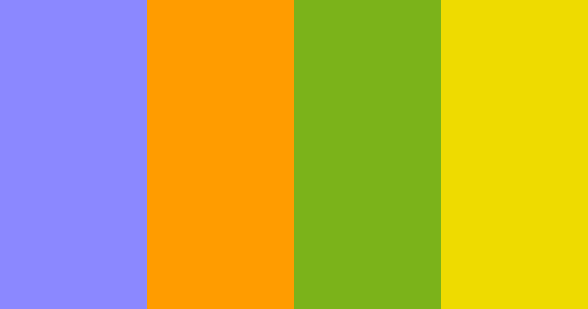 Download sunny citrus color palette PNG image (landscape)