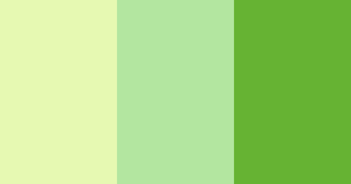 Download light green spring color palette PNG image (landscape)