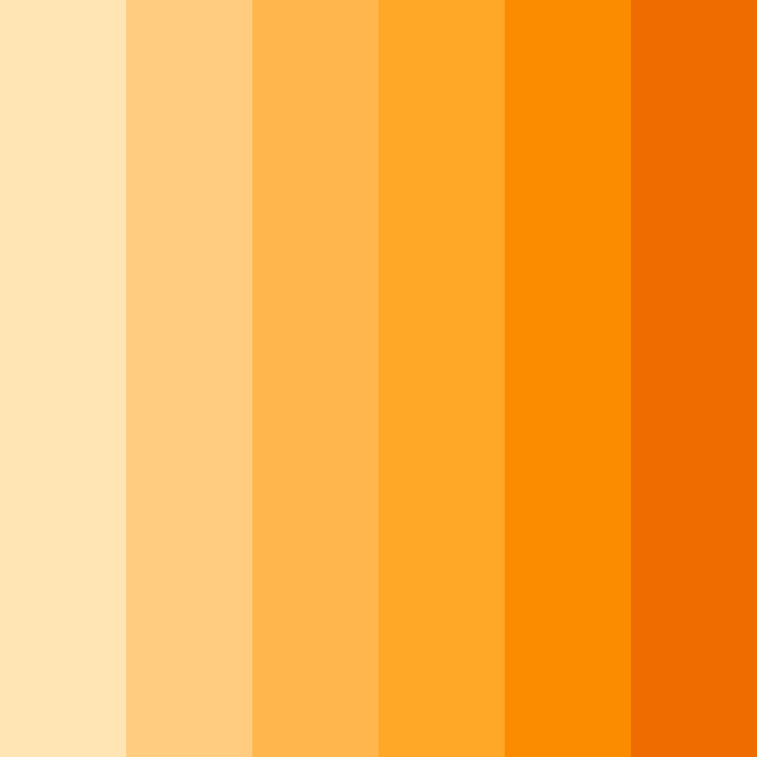 Download orange sunset color palette PNG image (square)