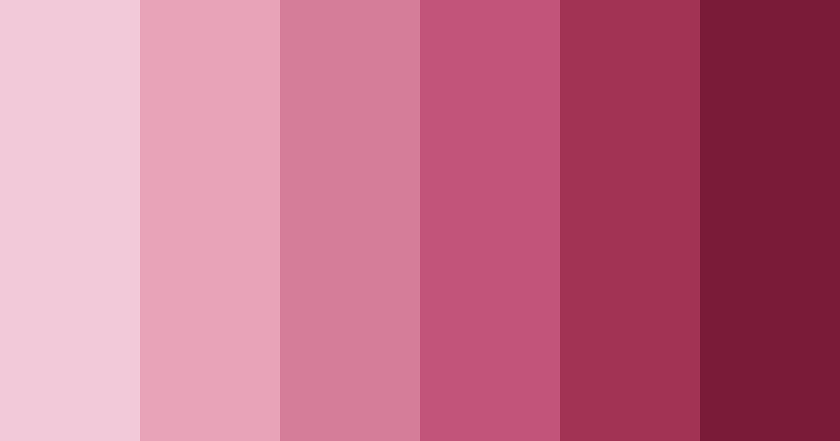 Download blushing crimson symphony color palette PNG image (landscape)