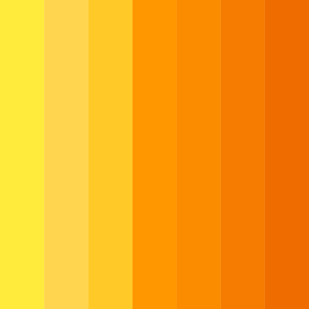 Download orange sunset color palette PNG image (square)