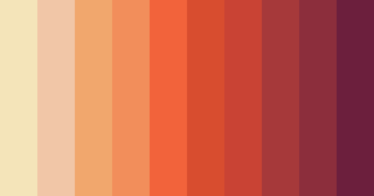 Download sunset dreams color palette PNG image (landscape)