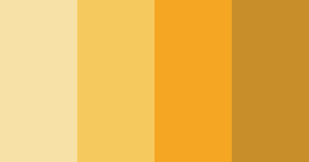 Download yellow sunshine color palette PNG image (landscape)