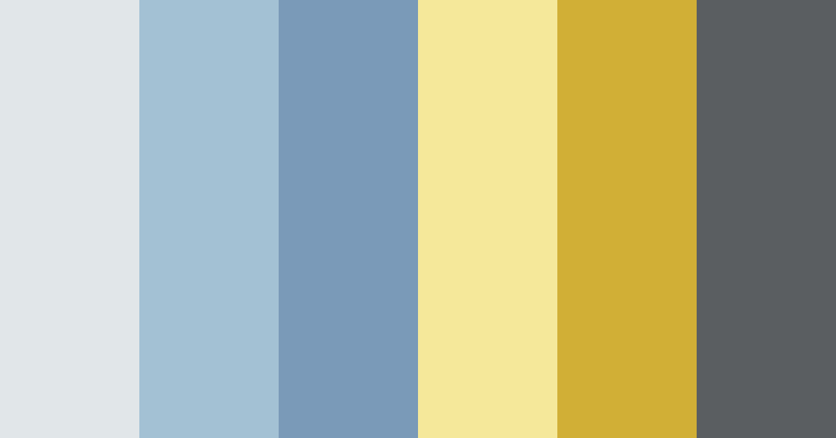 Download blue and grey harmony color palette PNG image (landscape)