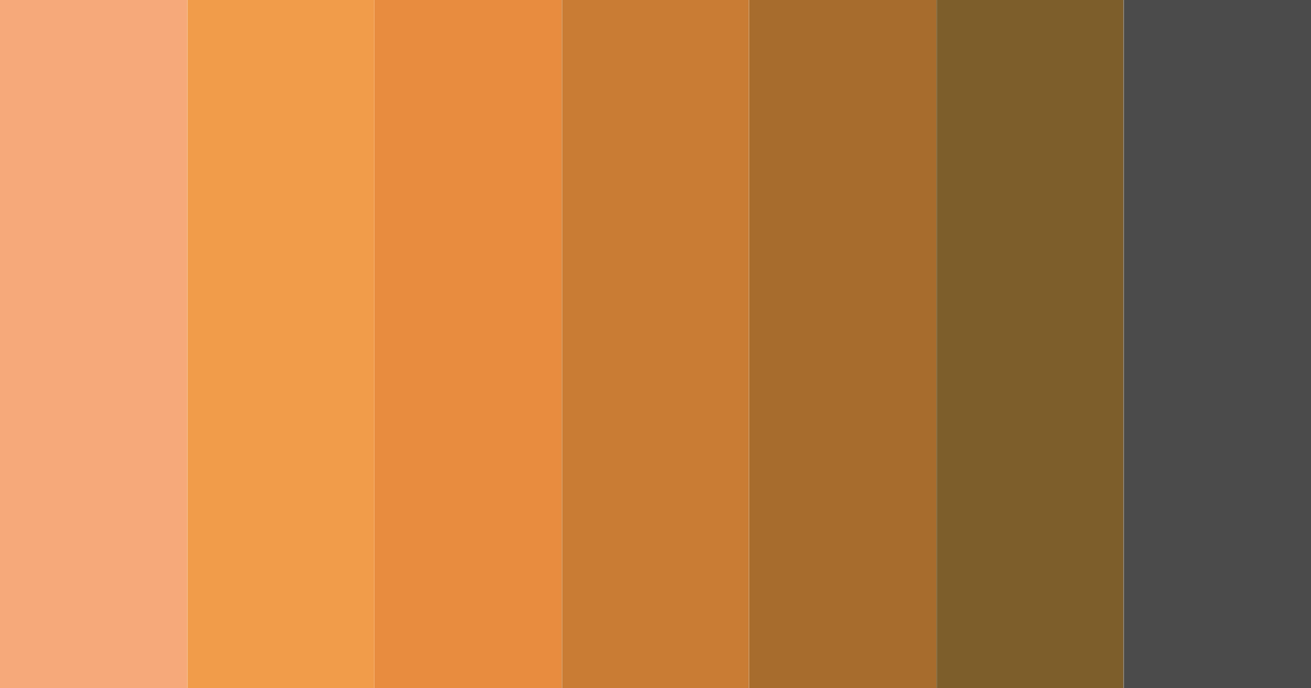 Download orange shadows color palette PNG image (landscape)