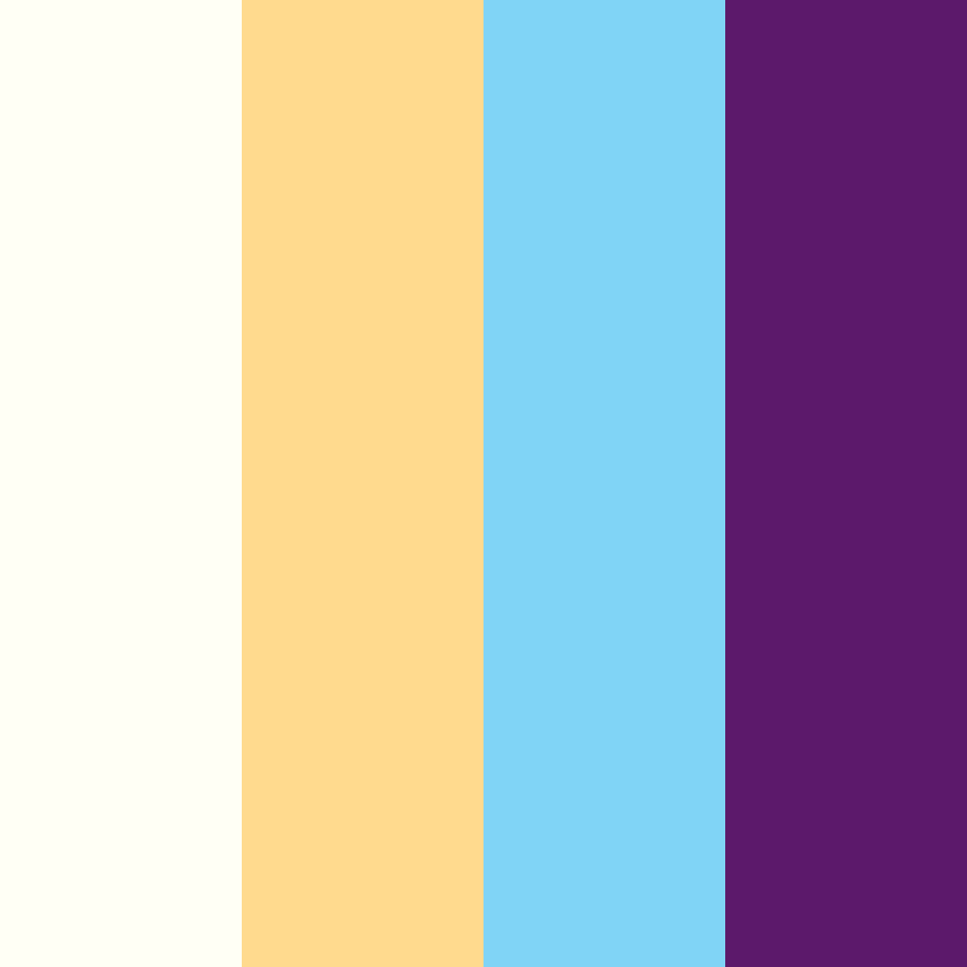 Download pastel sunset color palette PNG image (square)