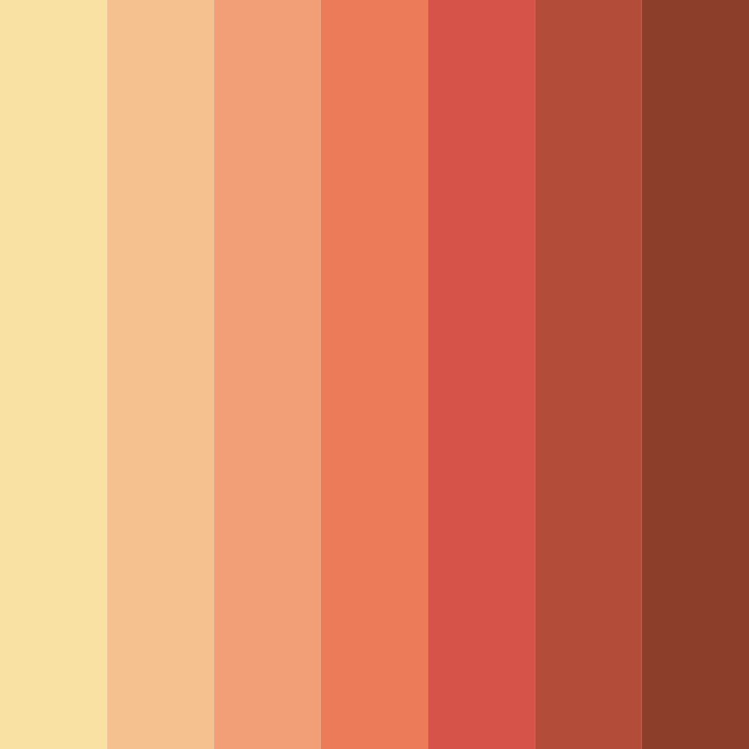 Download warm thursday color palette PNG image (square)