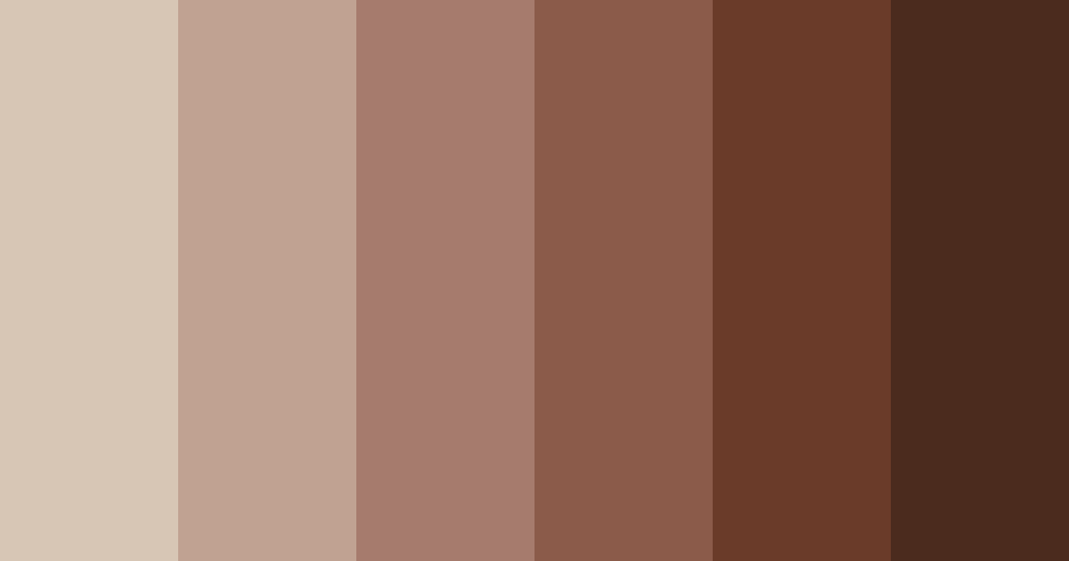 Download brown mousse color palette PNG image (landscape)