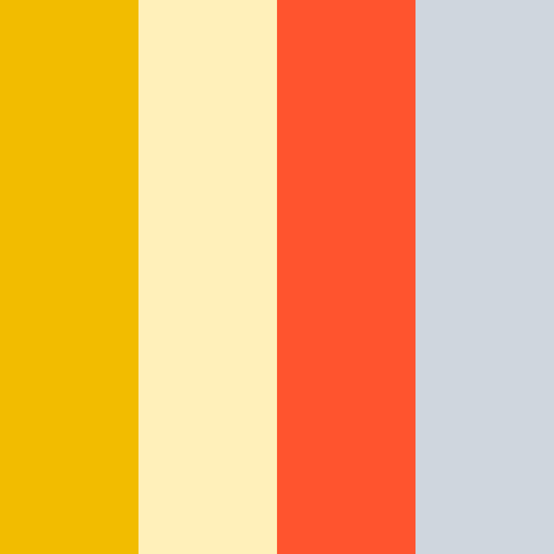 Download sunset ombre color palette PNG image (square)