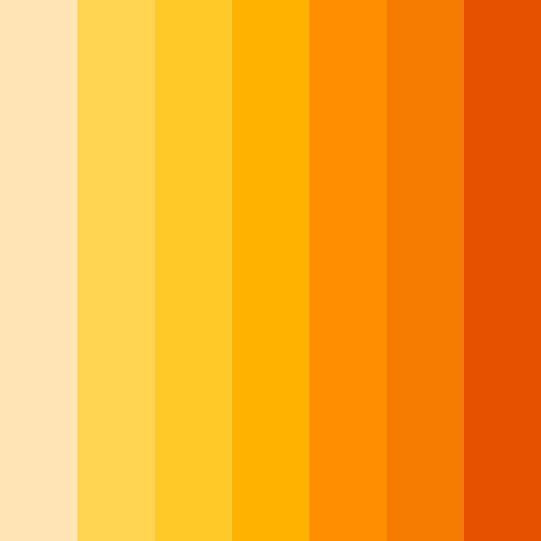 Download sunset citrus symphony color palette PNG image (square)