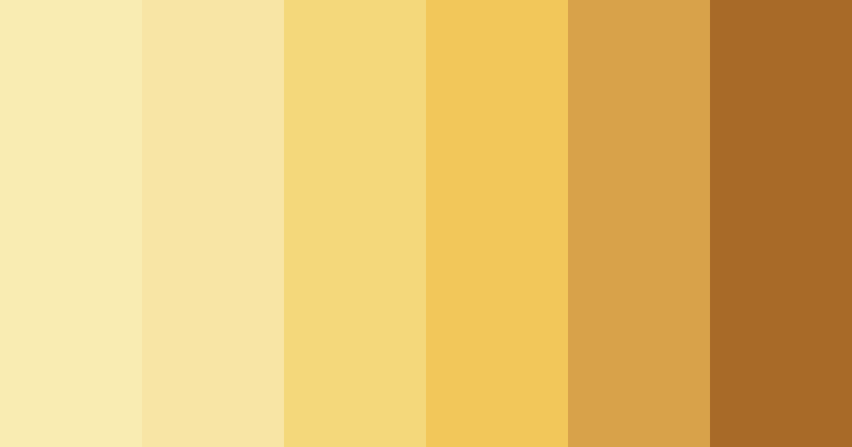 Download golden sunshine color palette PNG image (landscape)