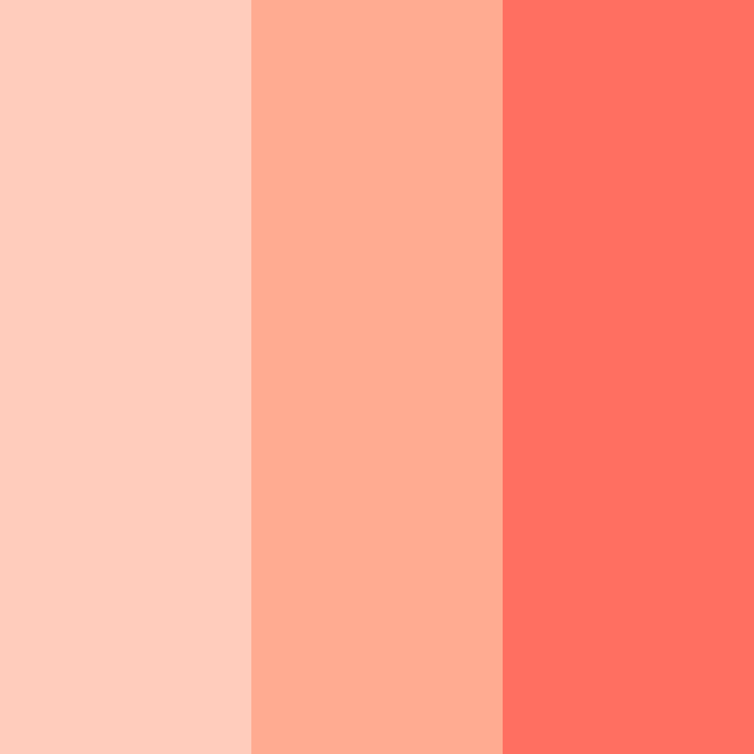 Download peach sunset color palette PNG image (square)