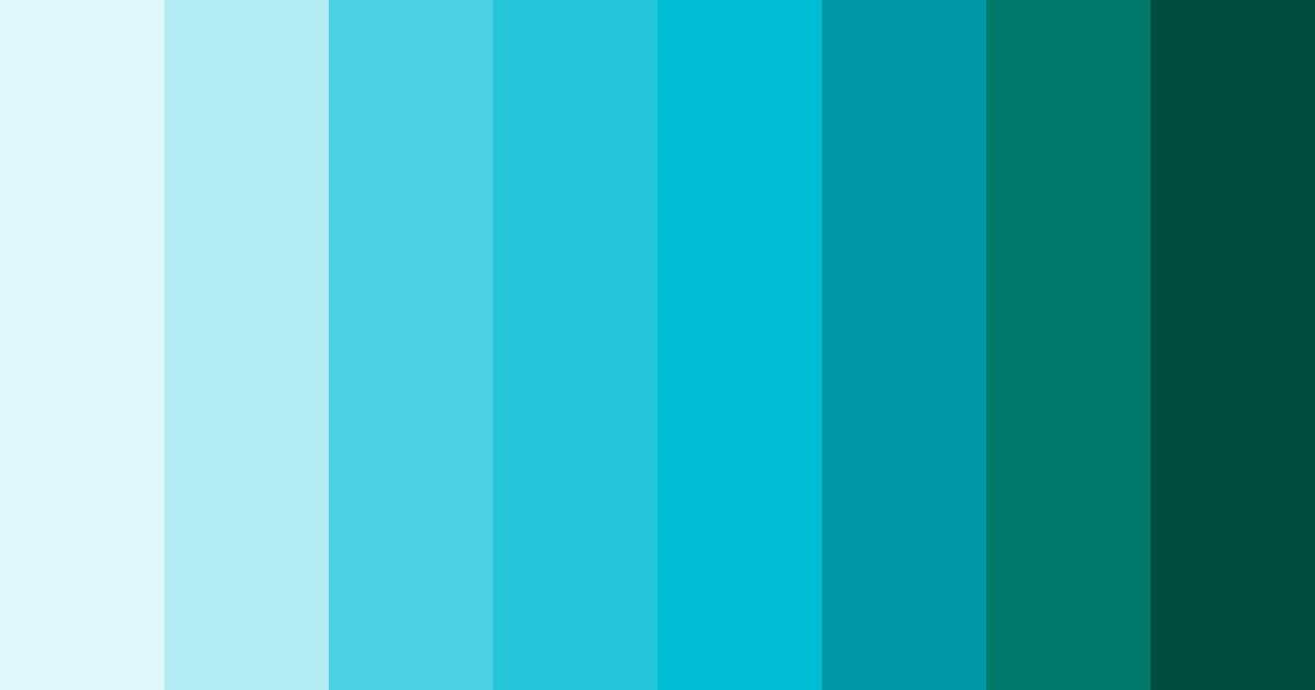 Download tropical tide color palette PNG image (landscape)