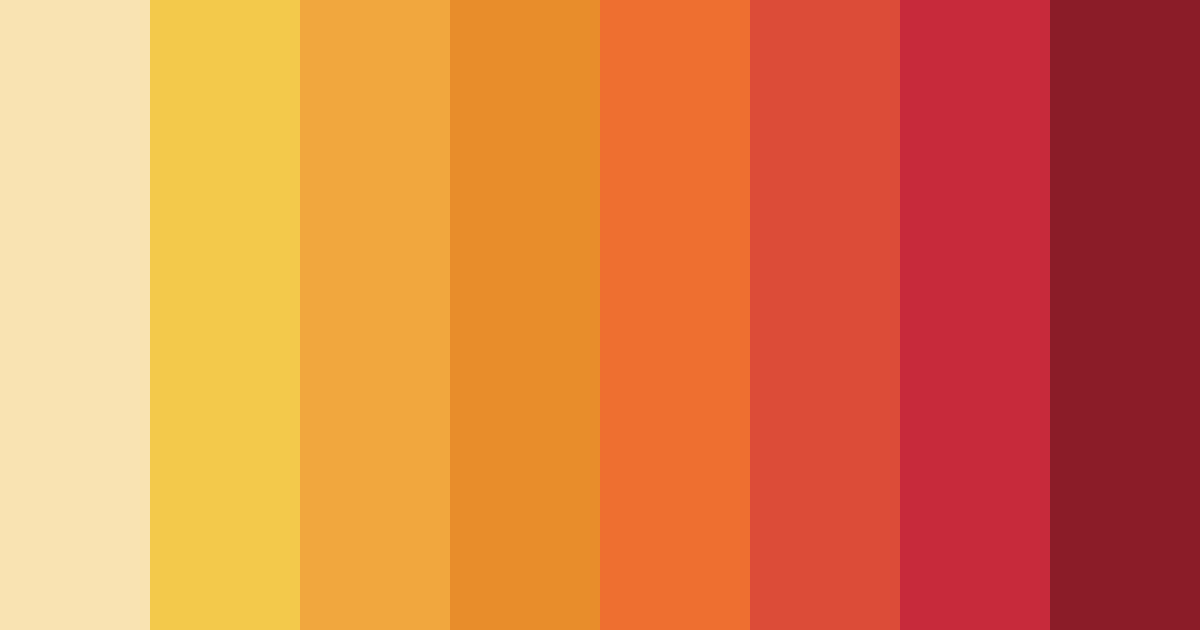 Download autumn embers color palette PNG image (landscape)