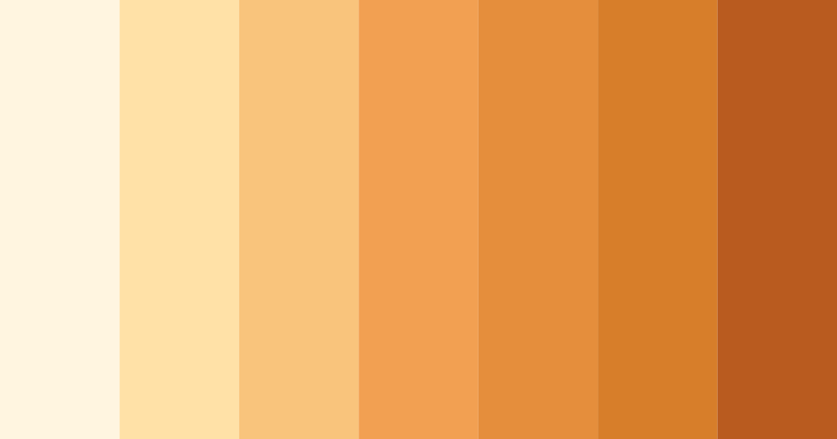 Download orange sunshine color palette PNG image (landscape)