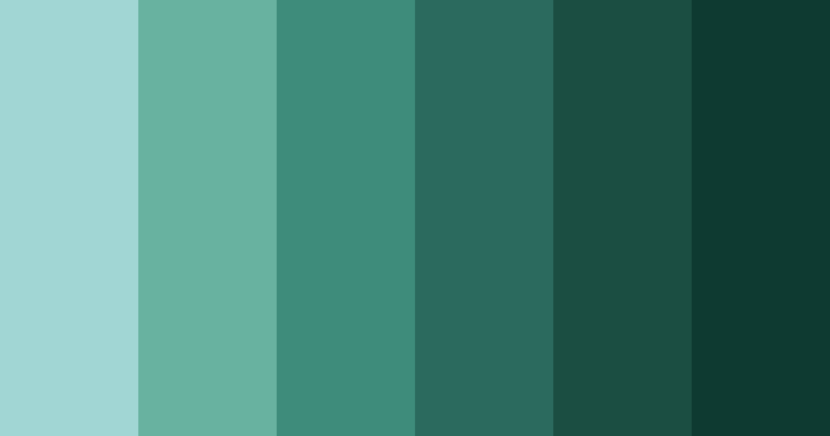 Download blue green serenity color palette PNG image (landscape)