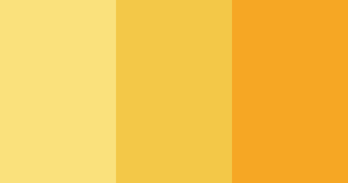 Download yellow summer color palette PNG image (landscape)