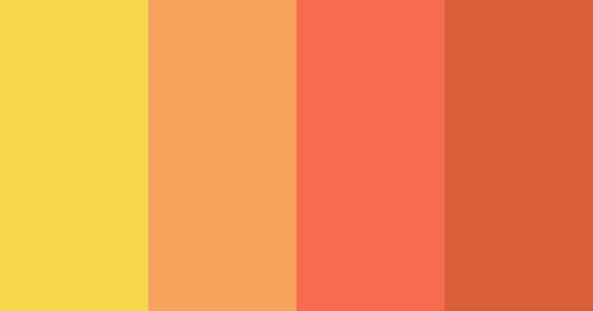 Download orange sunset color palette PNG image (landscape)