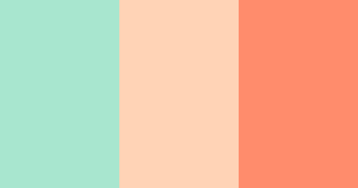 Download shades of green and orange color palette PNG image (landscape)