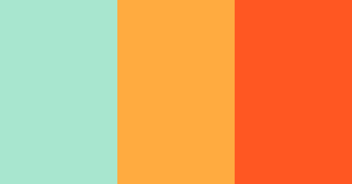 Download vivid green and orange color palette PNG image (landscape)