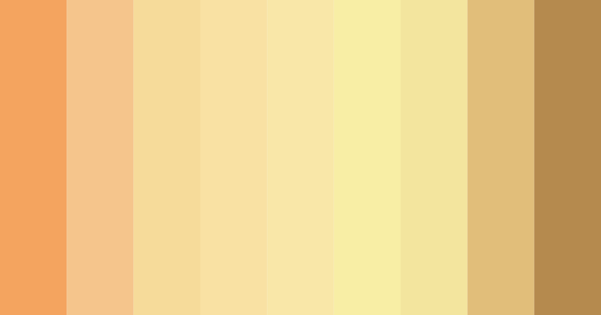 Download warm yellow color palette PNG image (landscape)