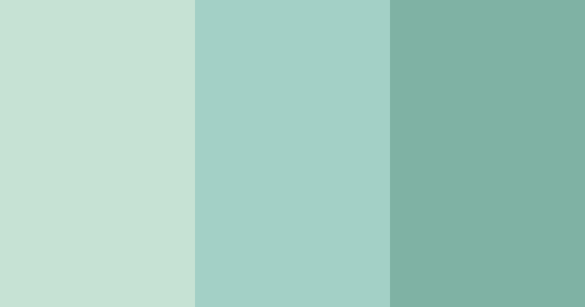 Download teal serenity color palette PNG image (landscape)