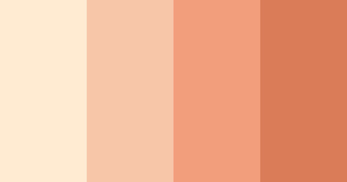 Download warm peach color palette PNG image (landscape)