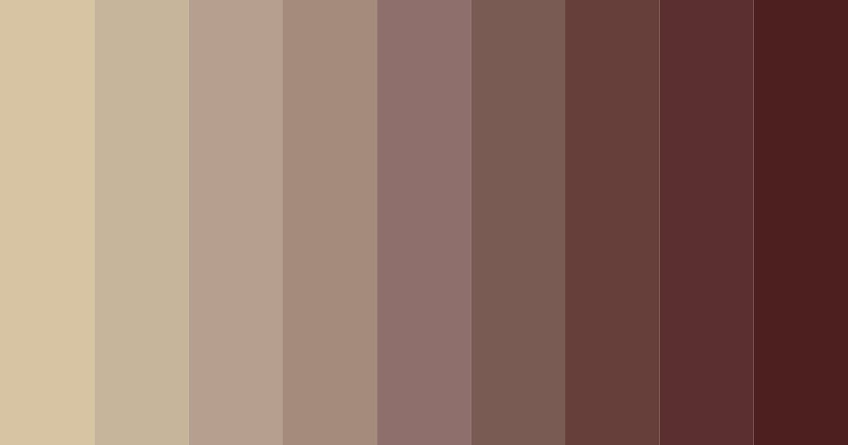 Download nutty elegance color palette PNG image (landscape)