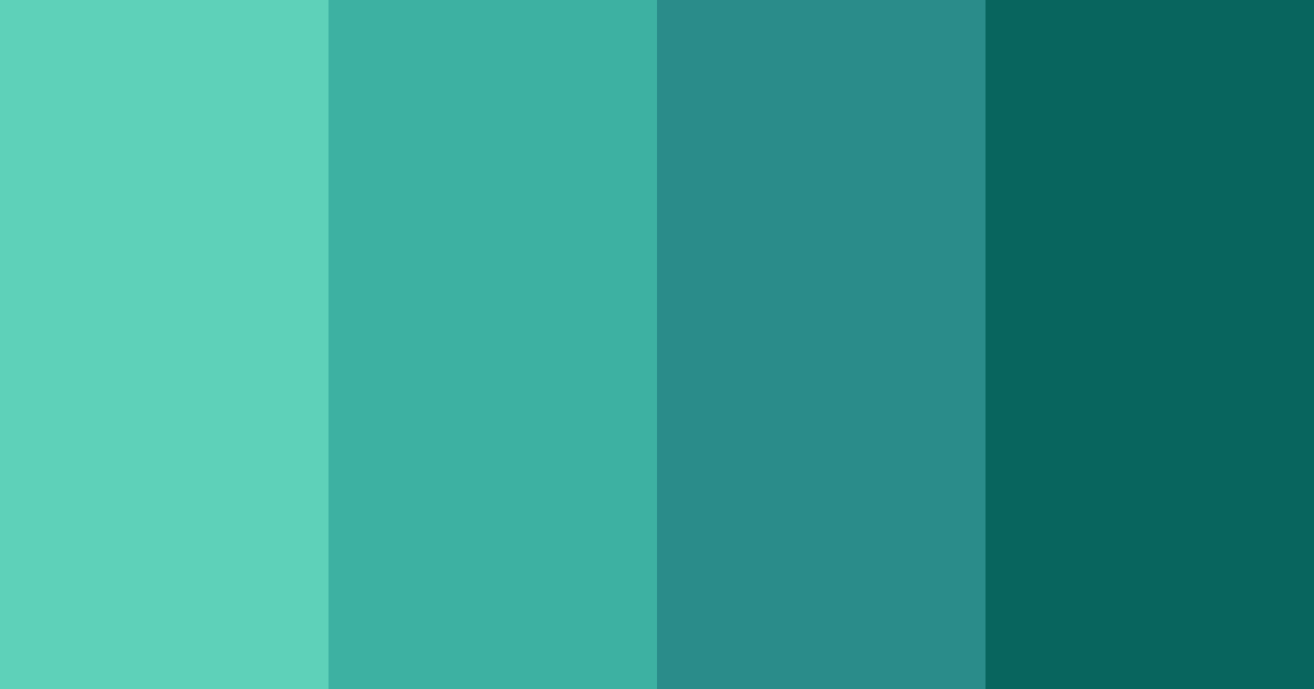 Download deep teal color palette PNG image (landscape)