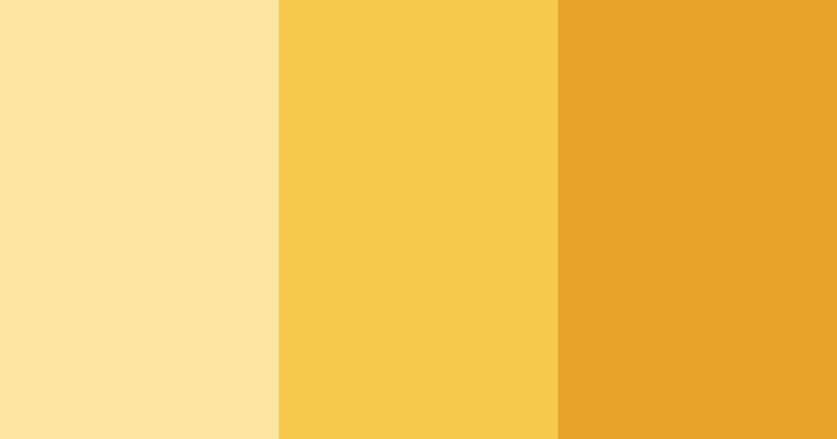 Download yellow sunshine color palette PNG image (landscape)