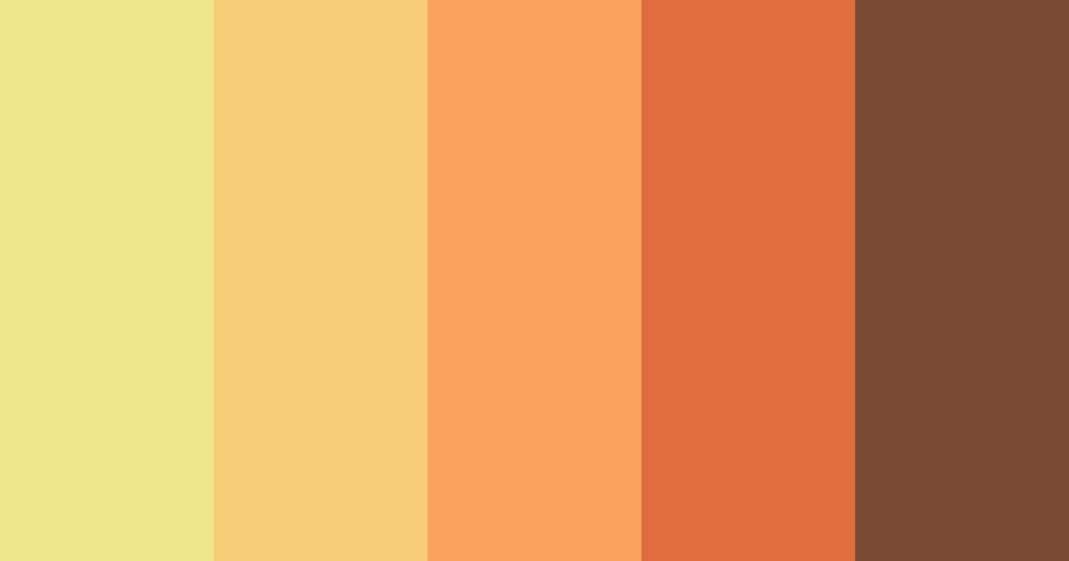 Download autumn harvest hues color palette PNG image (landscape)