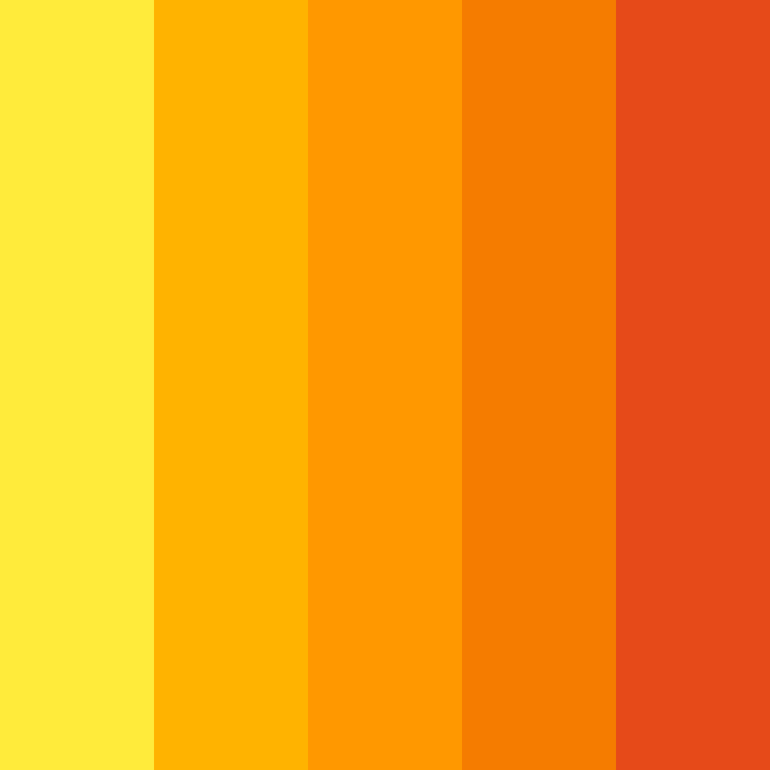 Download sunset citrus burst color palette PNG image (square)