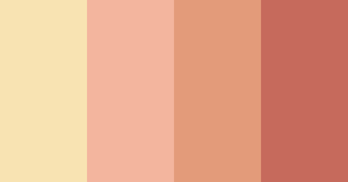 Download peach design color palette PNG image (landscape)