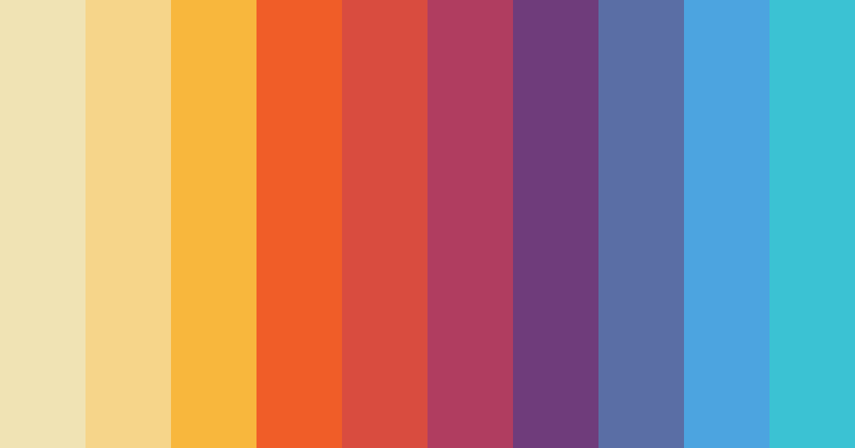 Download sunset serenade color palette PNG image (landscape)