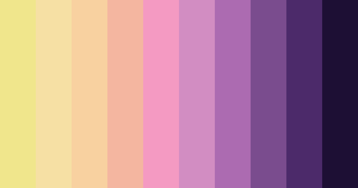 Download purple sunset color palette PNG image (landscape)