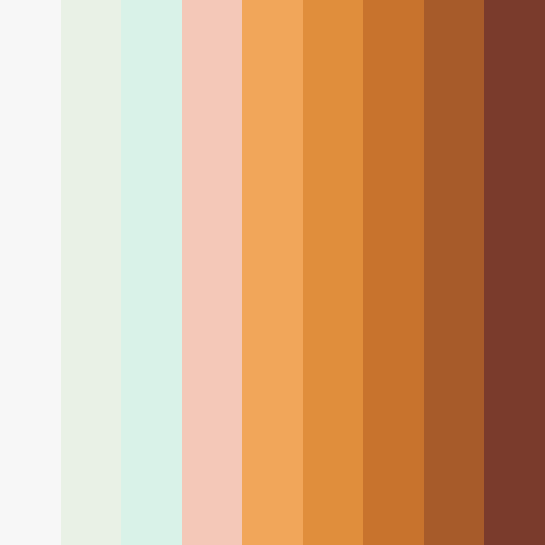 Download citrus blossom harmony color palette PNG image (square)