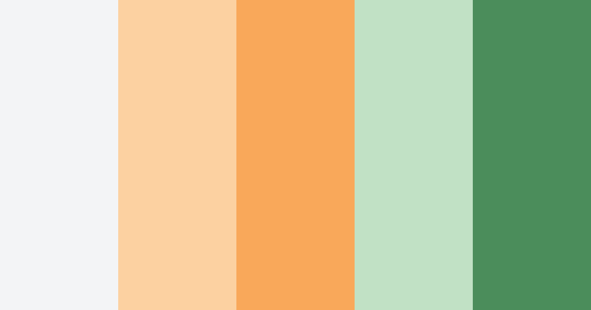 Download orange bouquet color palette PNG image (landscape)