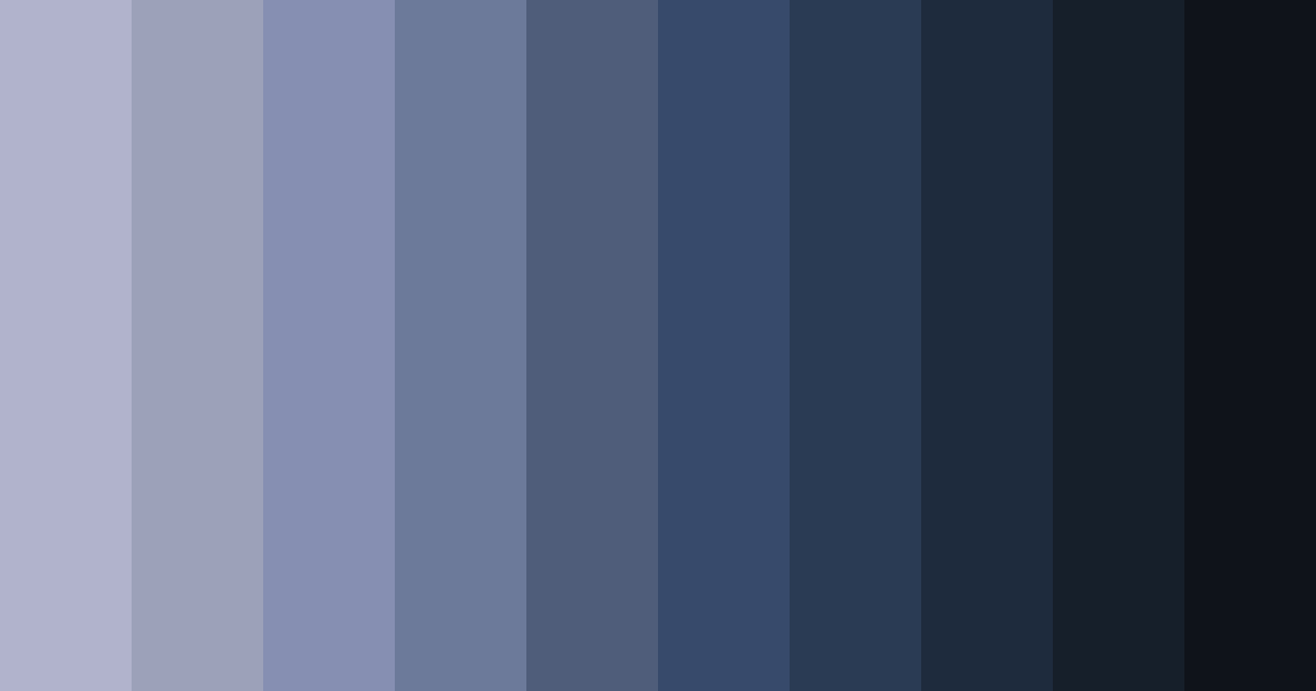 Download midnight ocean hues color palette PNG image (landscape)