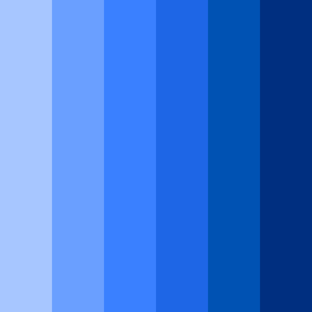 Download blue shades color palette PNG image (square)