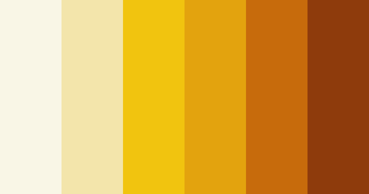 Download warm yellow color palette PNG image (landscape)