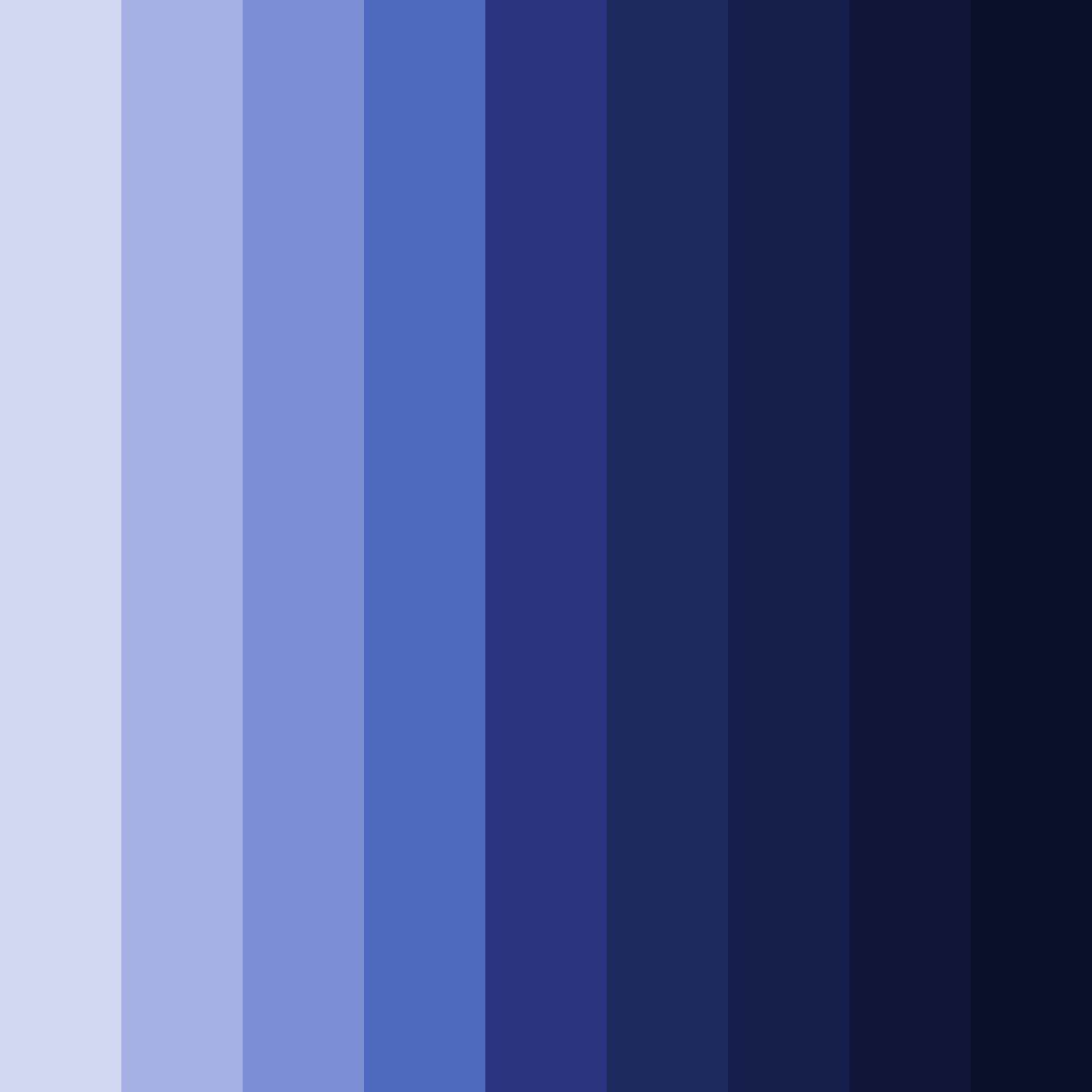 Download midnight serenade color palette PNG image (square)