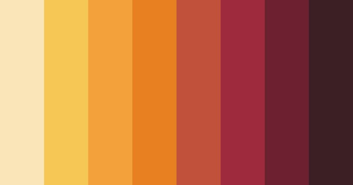 Download warm sunset color palette PNG image (landscape)