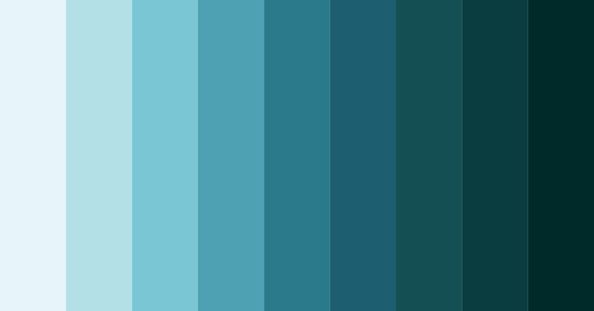 Download teal class schedule color palette PNG image (landscape)