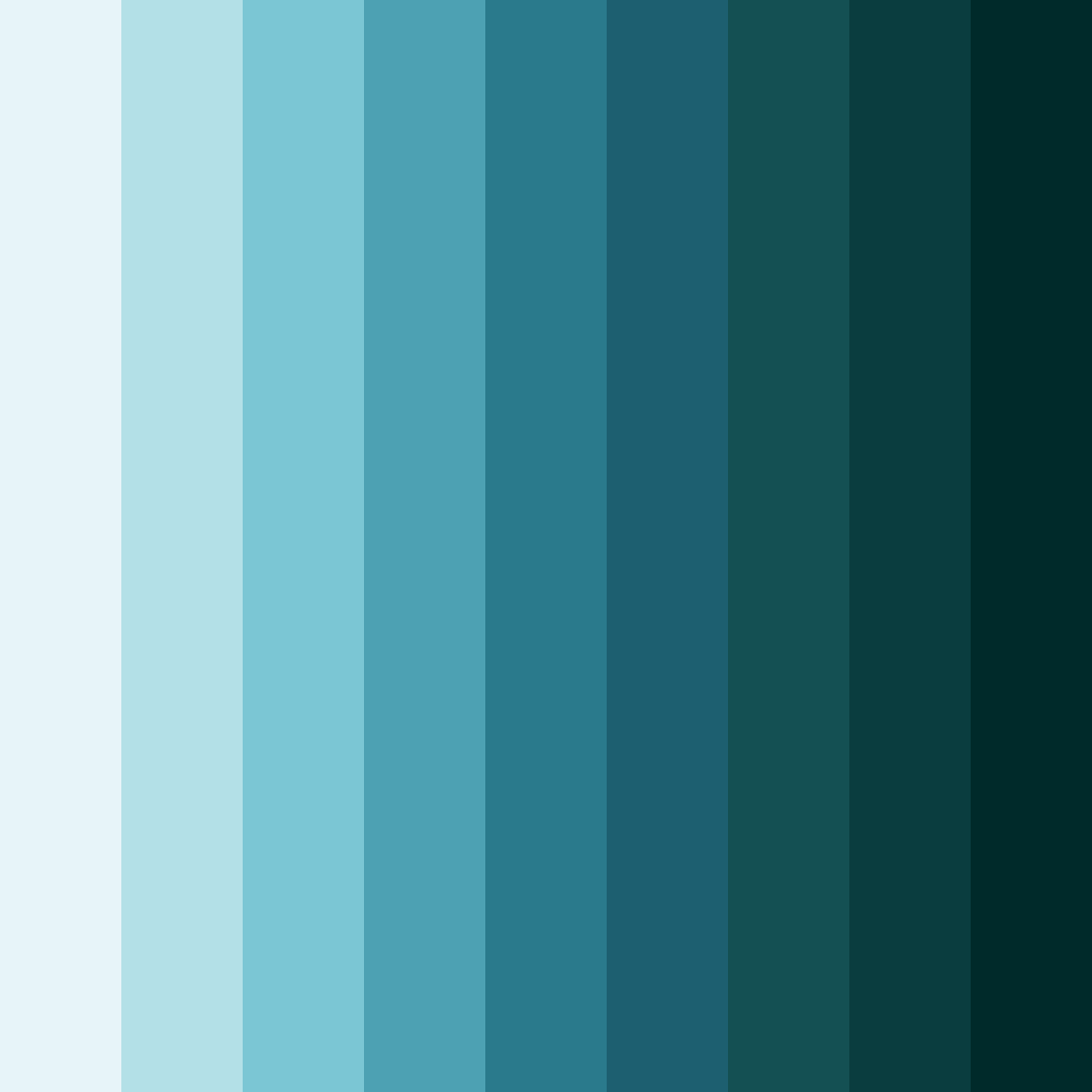 Download teal class schedule color palette PNG image (square)