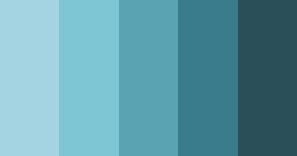 Download aqua reflections color palette PNG image (landscape)