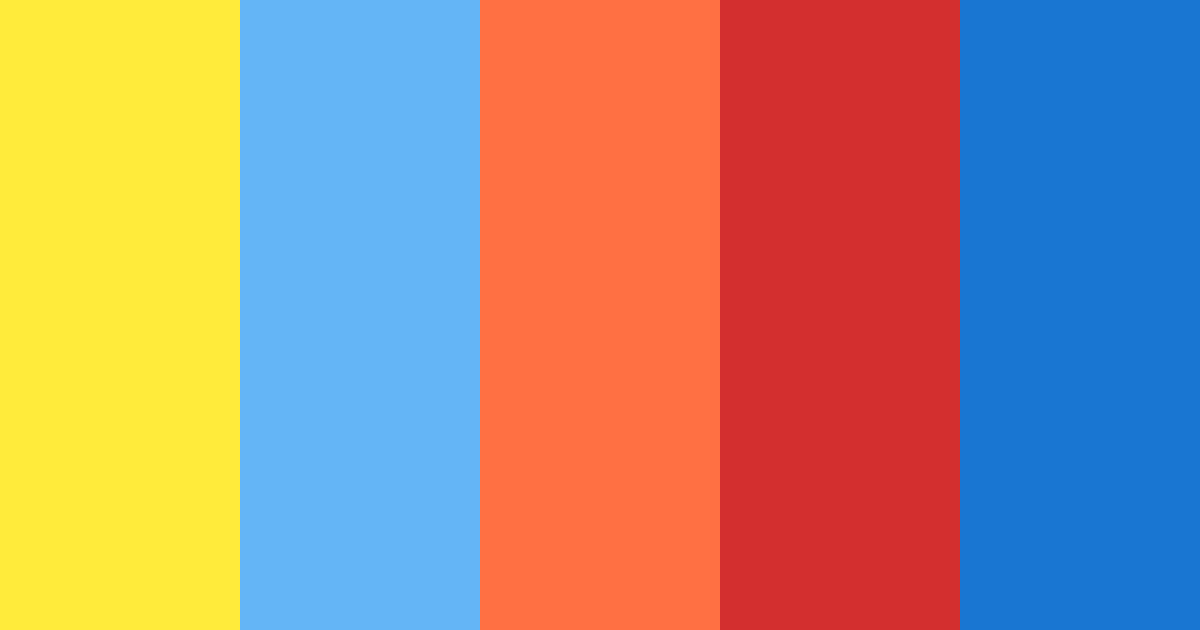 Download vibrant harmony color palette PNG image (landscape)