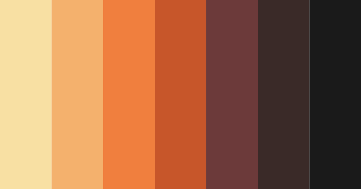 Download sunset orange color palette PNG image (landscape)