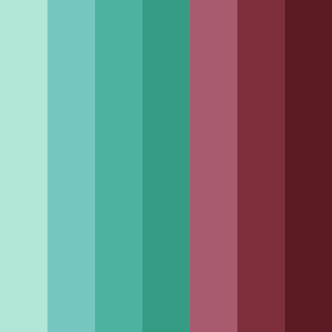 Download emerald burgundy harmony color palette PNG image (square)