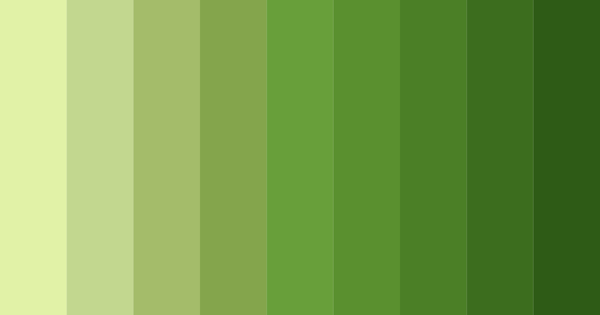 Download lush meadow greens color palette PNG image (landscape)