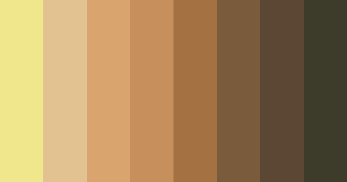 Download earthy tones color palette PNG image (landscape)